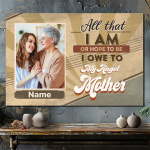 Your Angel Mother, Your Masterpiece: Personalized Canvas At 89Prints