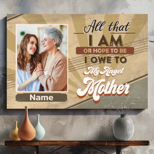 Your Angel Mother, Your Masterpiece: Personalized Canvas At 89Prints