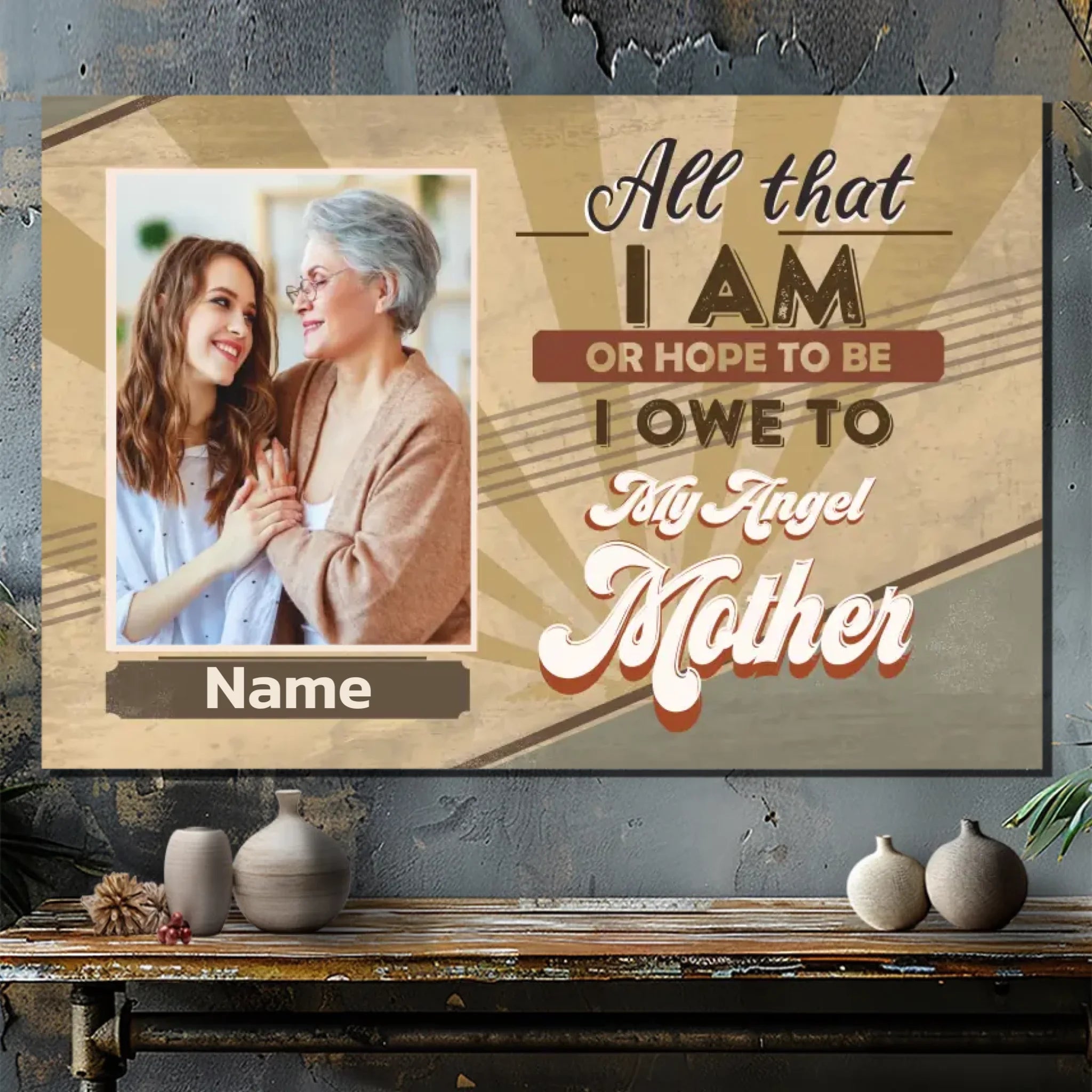 Your Angel Mother, Your Masterpiece: Personalized Canvas At 89Prints