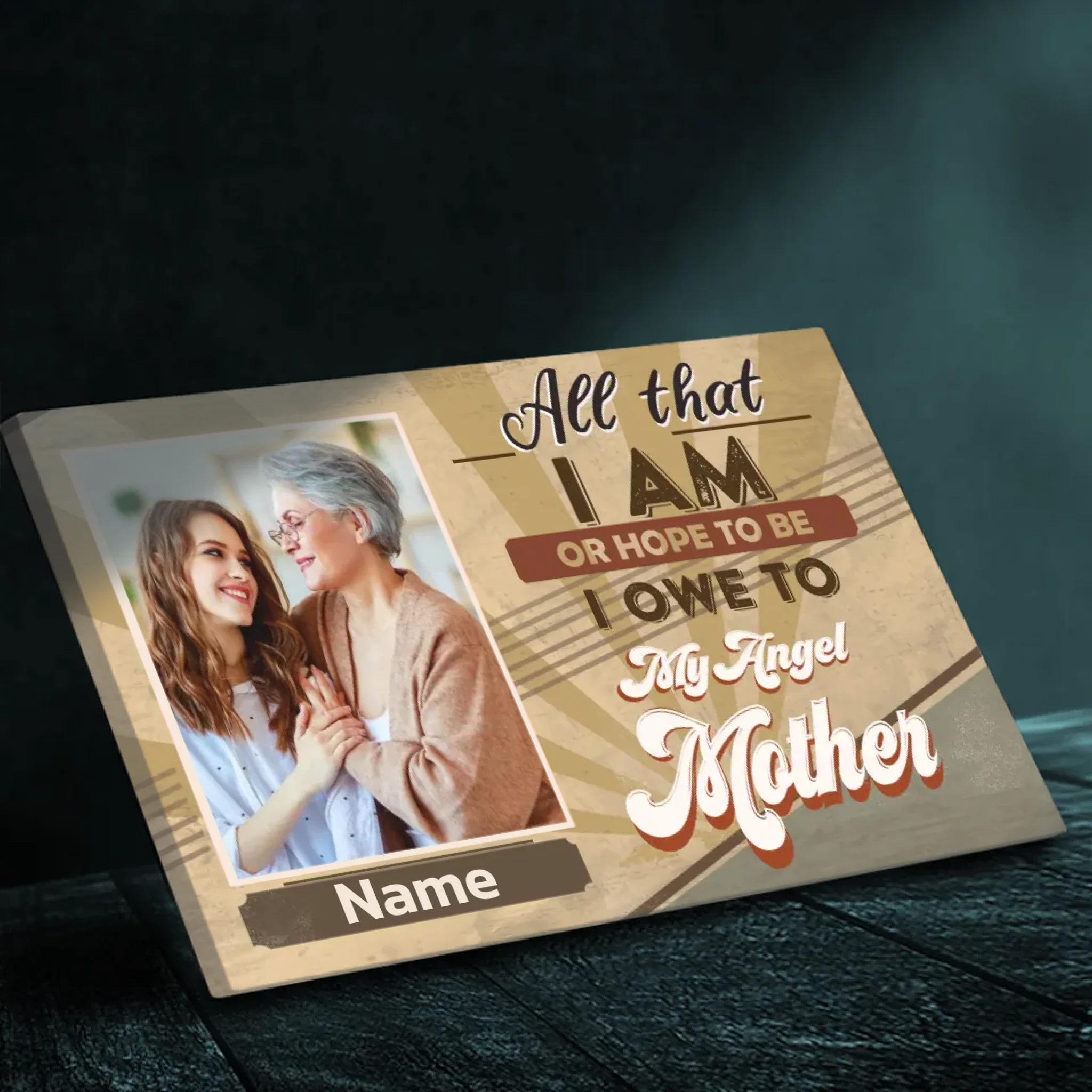 Your Angel Mother, Your Masterpiece: Personalized Canvas At 89Prints