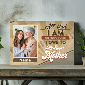 Your Angel Mother, Your Masterpiece: Personalized Canvas At 89Prints