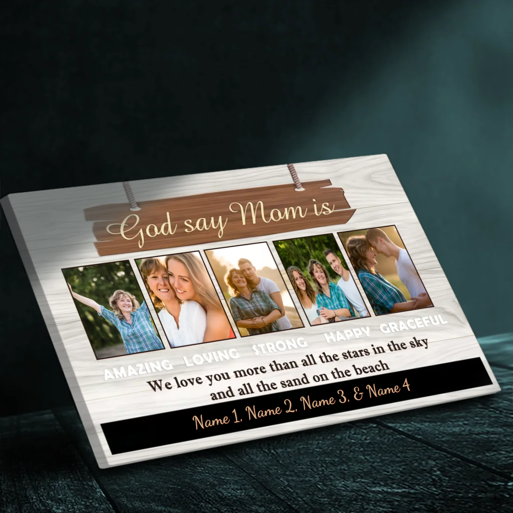 Custom Canvas Art: Love Mom More Than Anything In Life