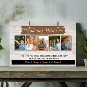 Custom Canvas Art: Love Mom More Than Anything In Life