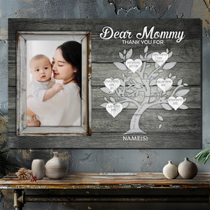 Love Like an Old Tree: A Personalized Canvas Painting to Thank Mother's Love