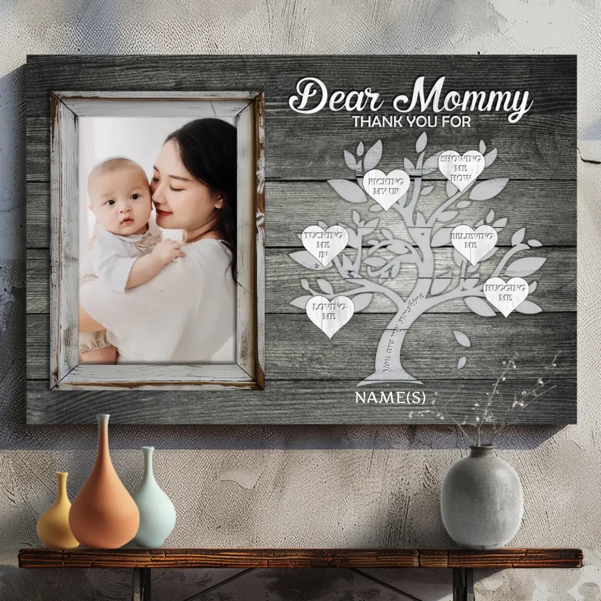 Love Like an Old Tree: A Personalized Canvas Painting to Thank Mother's Love