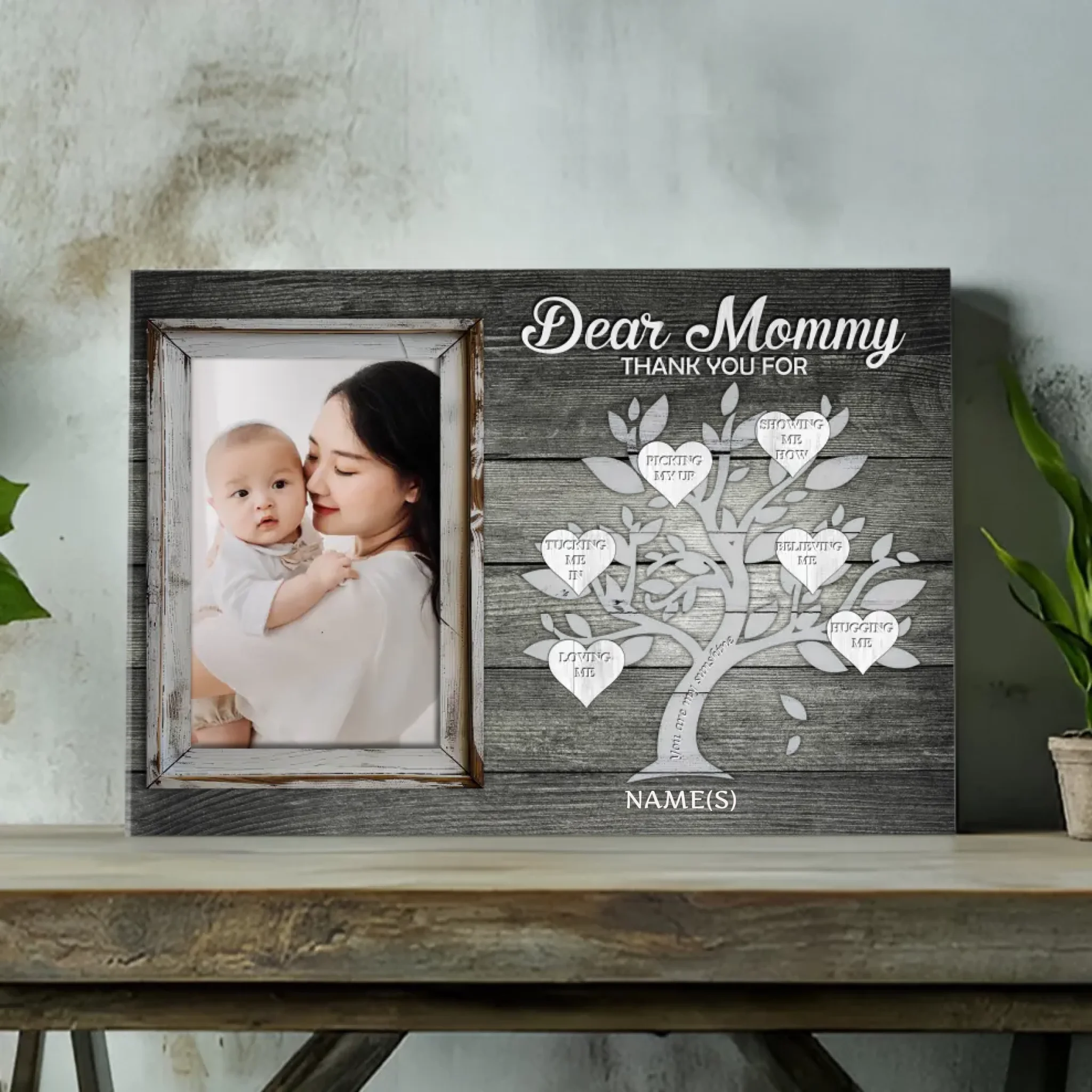 Love Like an Old Tree: A Personalized Canvas Painting to Thank Mother's Love