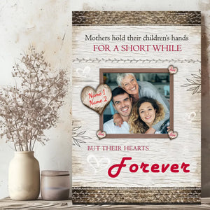 Mother's Heart Forever Has You: Custom Canvas Painting of Mother's Image