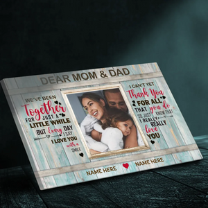 Love With A Smile: Personalized Canvas Pictures Of Mom And Dad | 89Prints