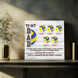 Custom Canvas Print For Dad: The Greatest Coach Ever | 89Prints