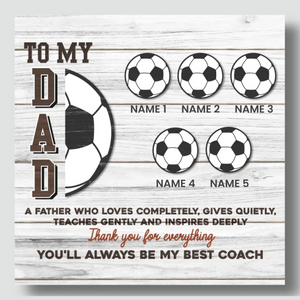 Custom Soccer Dad Canvas: A Personalized Gift for Dad At 89Prints
