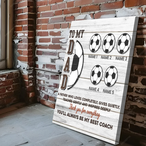 Custom Soccer Dad Canvas: A Personalized Gift for Dad At 89Prints