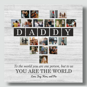 Personalized Love Canvas At 89Prints: Portrait of a Great Father