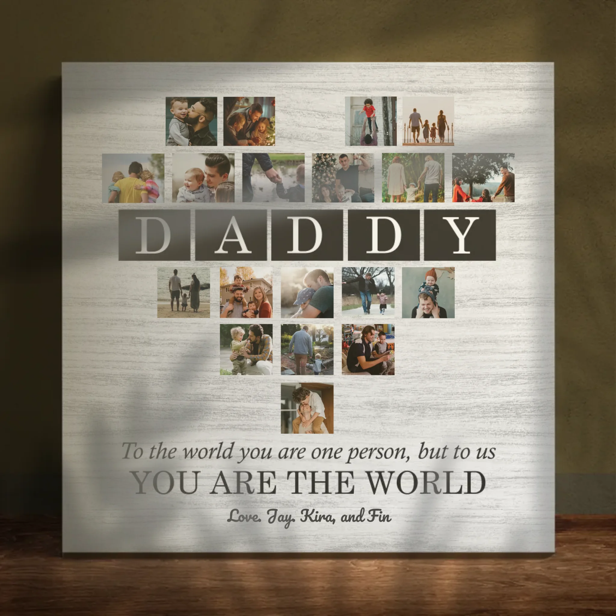 Personalized Love Canvas At 89Prints: Portrait of a Great Father