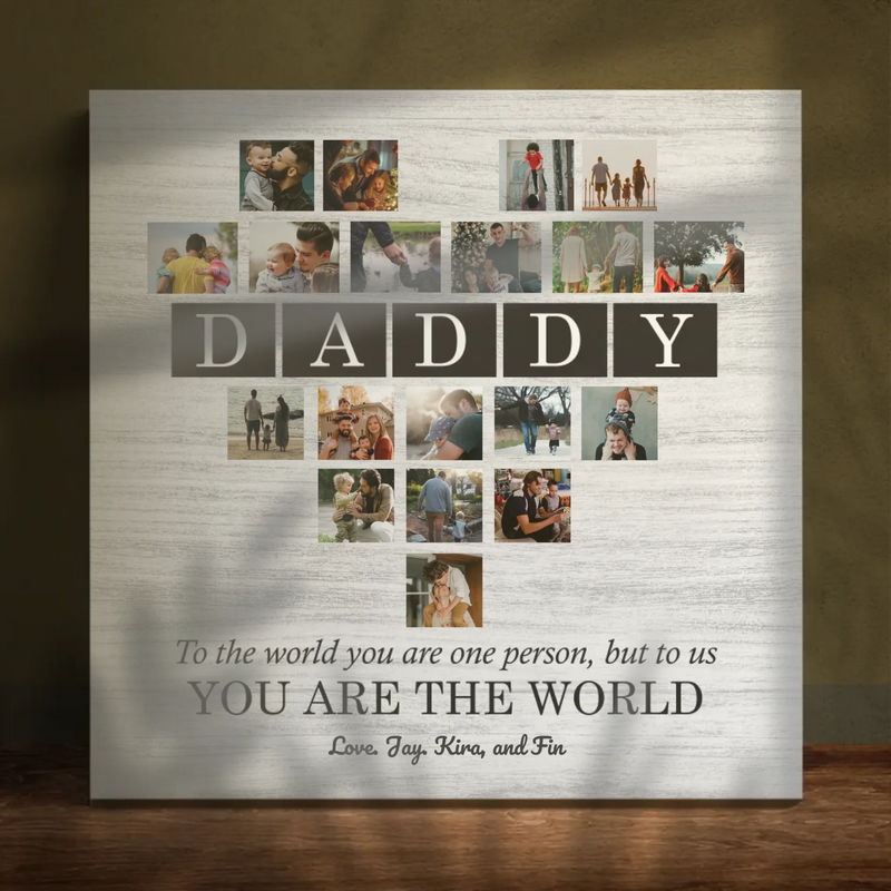Personalized Love Canvas At 89Prints: Portrait of a Great Father