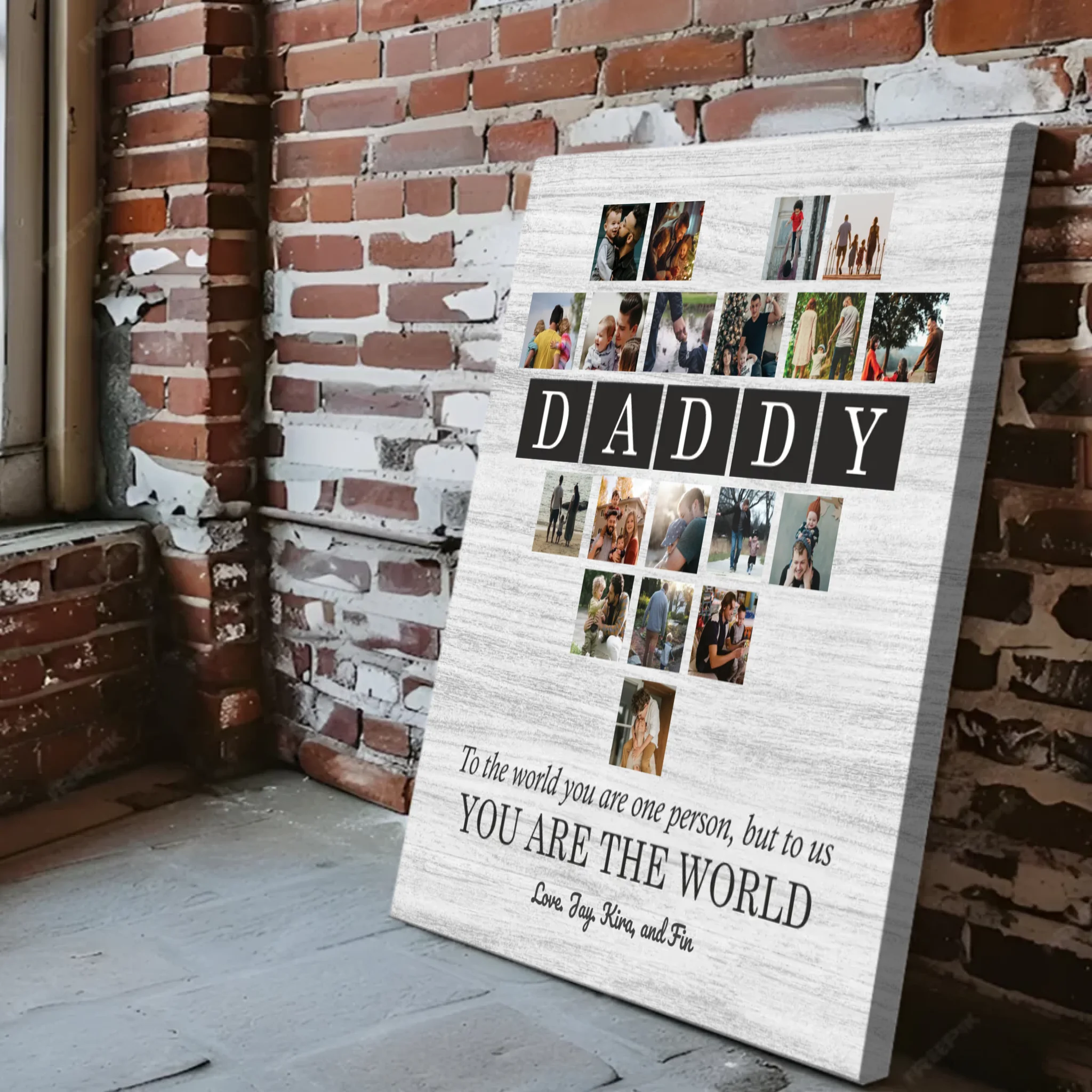 Personalized Love Canvas At 89Prints: Portrait of a Great Father