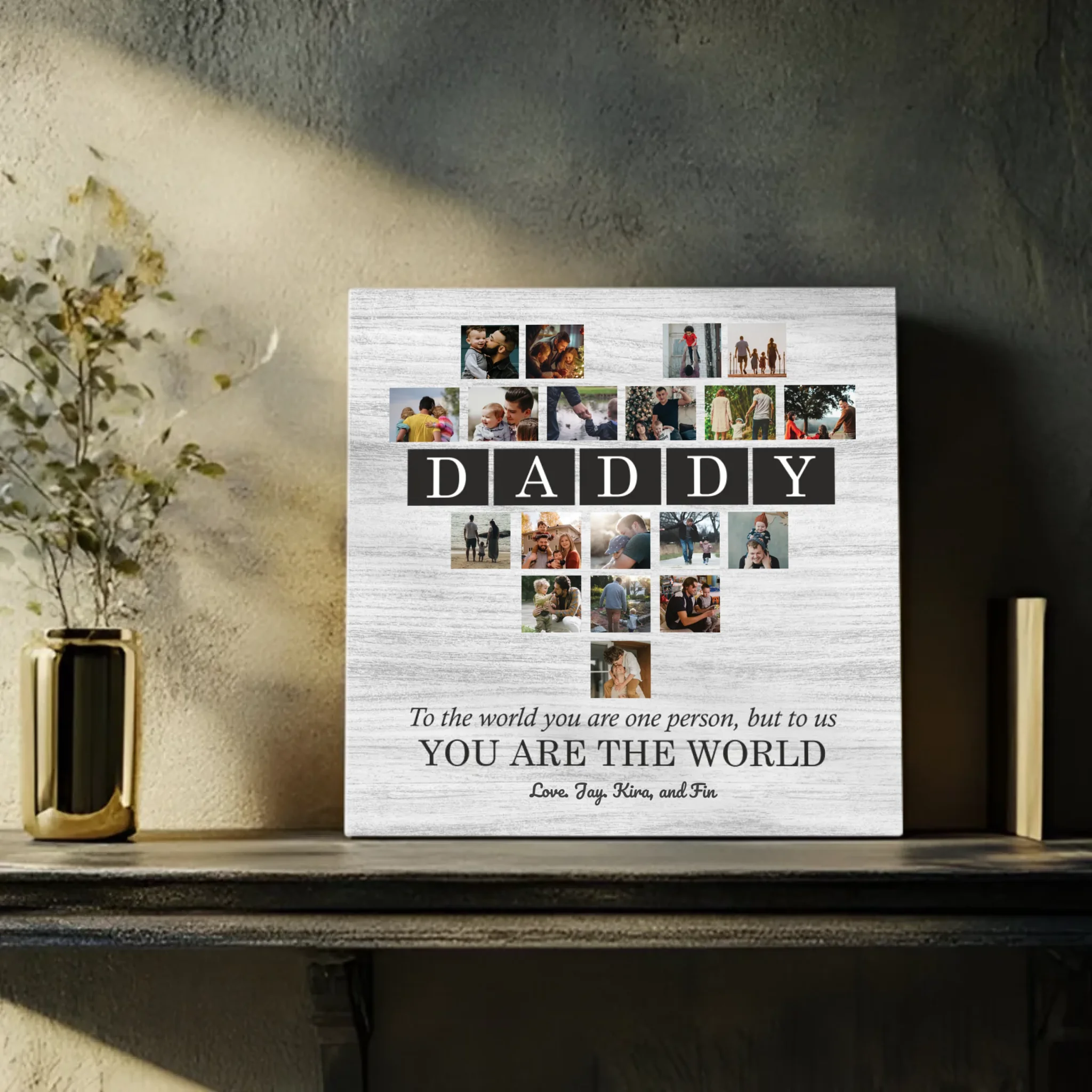 Personalized Love Canvas At 89Prints: Portrait of a Great Father