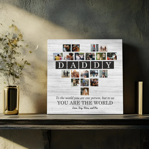 Personalized Love Canvas At 89Prints: Portrait of a Great Father