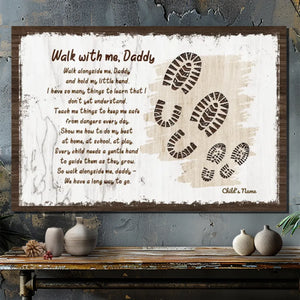 Custom Canvas About Dad - A Touching Message Through The Poem 