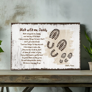 Custom Canvas About Dad - A Touching Message Through The Poem 