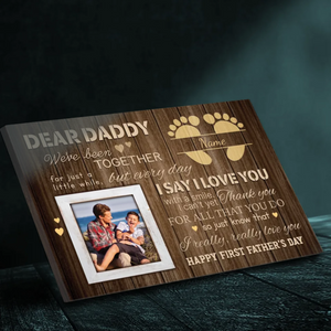 Personalized Canvas Painting: Thank You Dad Is Never Enough | 89Prints