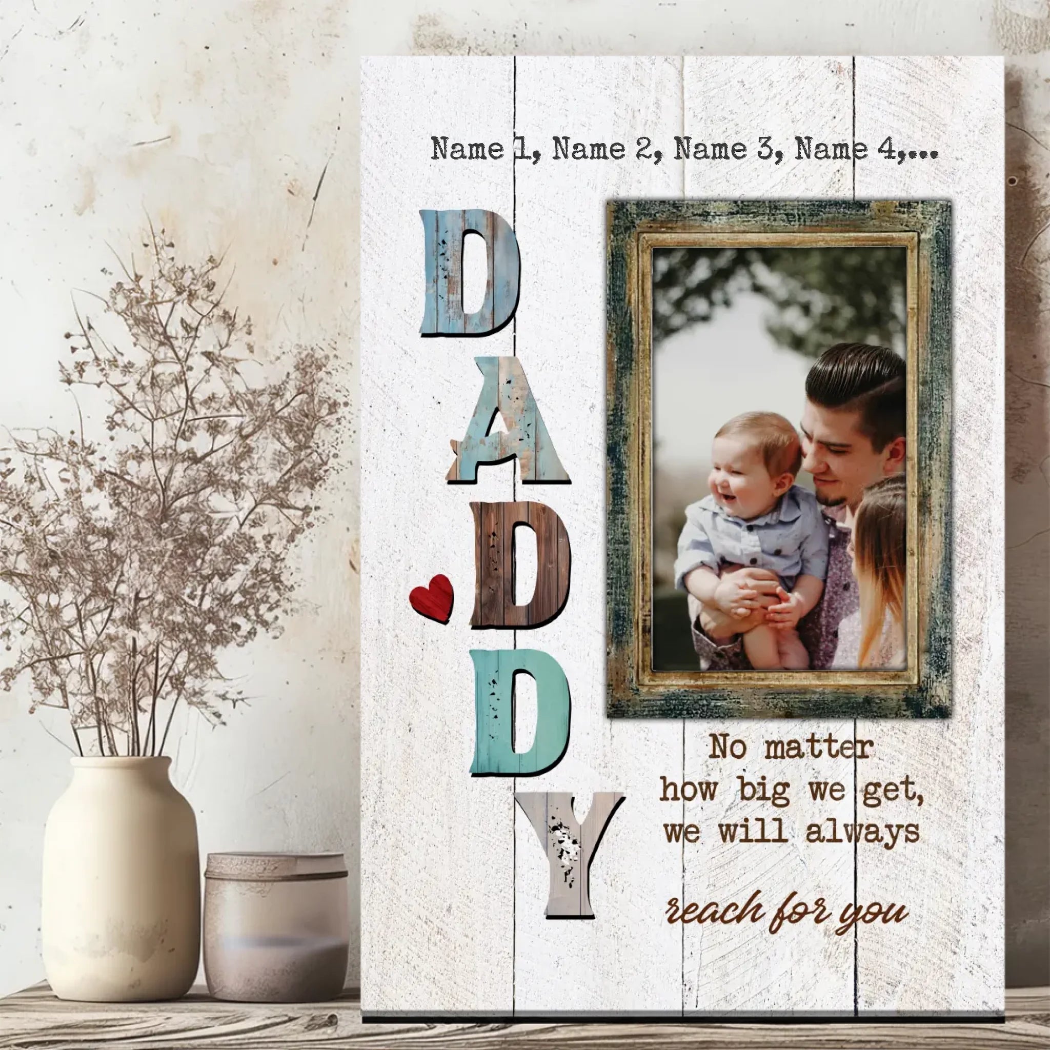 Canvas Wall Painting About Dad At 89Prints: I Will Always Think Of You