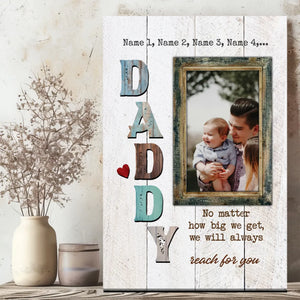 Canvas Wall Painting About Dad At 89Prints: I Will Always Think Of You