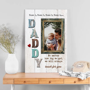 Canvas Wall Painting About Dad At 89Prints: I Will Always Think Of You