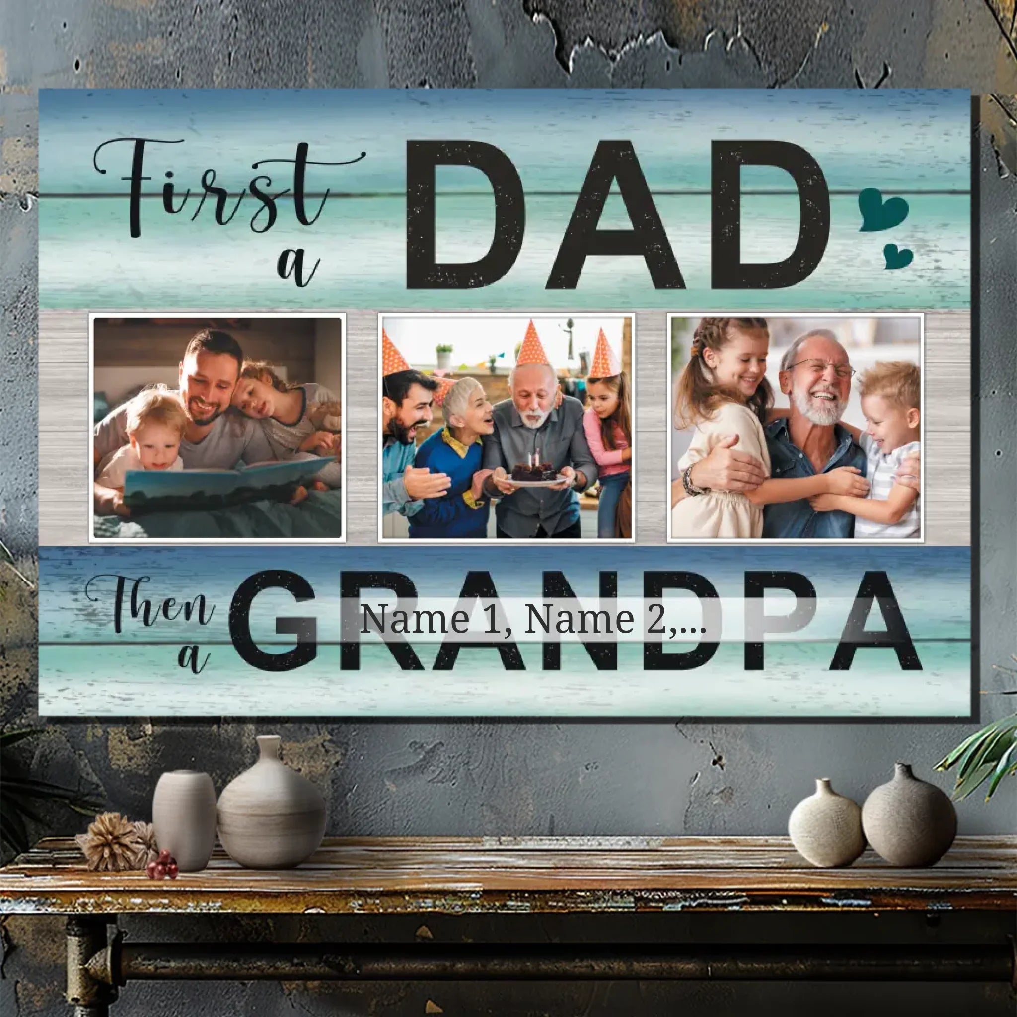 Custom Canvas - Tribute to the Most Important Men in Your Life