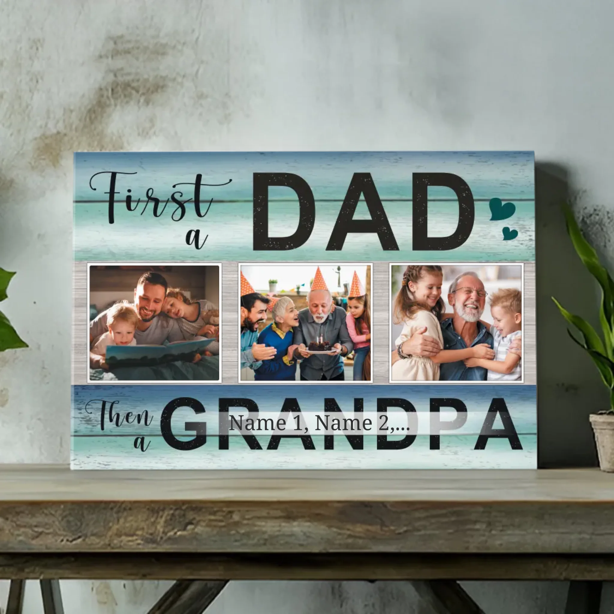Custom Canvas - Tribute to the Most Important Men in Your Life