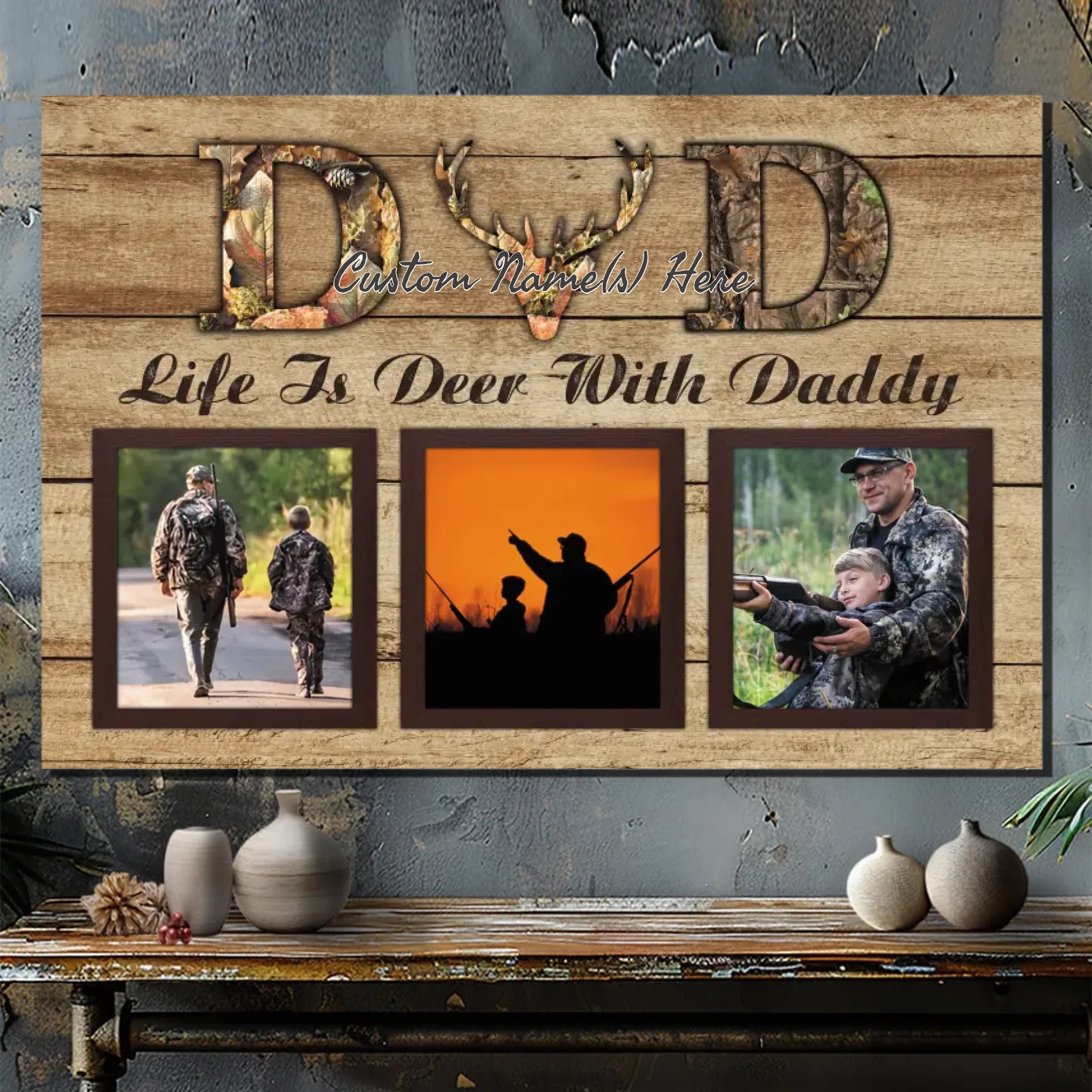 Celebrate the Bond with Your Dad – Customizable Canvas Art | 89Prints
