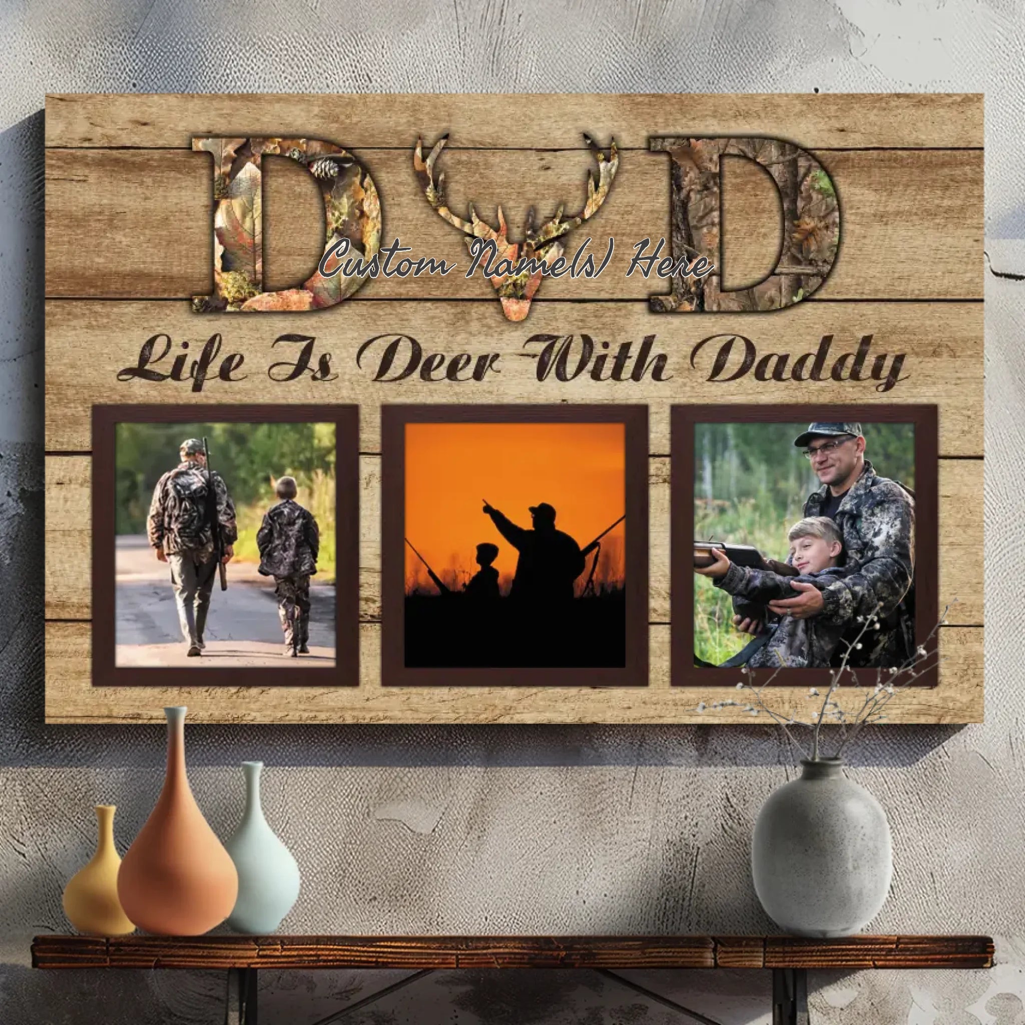 Celebrate the Bond with Your Dad – Customizable Canvas Art | 89Prints