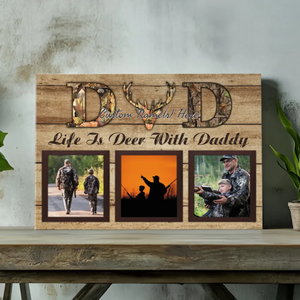 Celebrate the Bond with Your Dad – Customizable Canvas Art | 89Prints