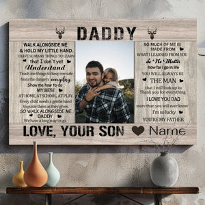 Cherish Your Bond – Custom Canvas Art for Dad at 89Prints