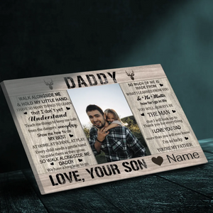 Cherish Your Bond – Custom Canvas Art for Dad at 89Prints