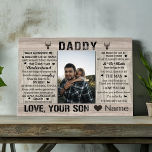 Cherish Your Bond – Custom Canvas Art for Dad at 89Prints