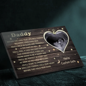 You're Going to Be a Daddy - Heartfelt Custom Canvas Art | 89Prints