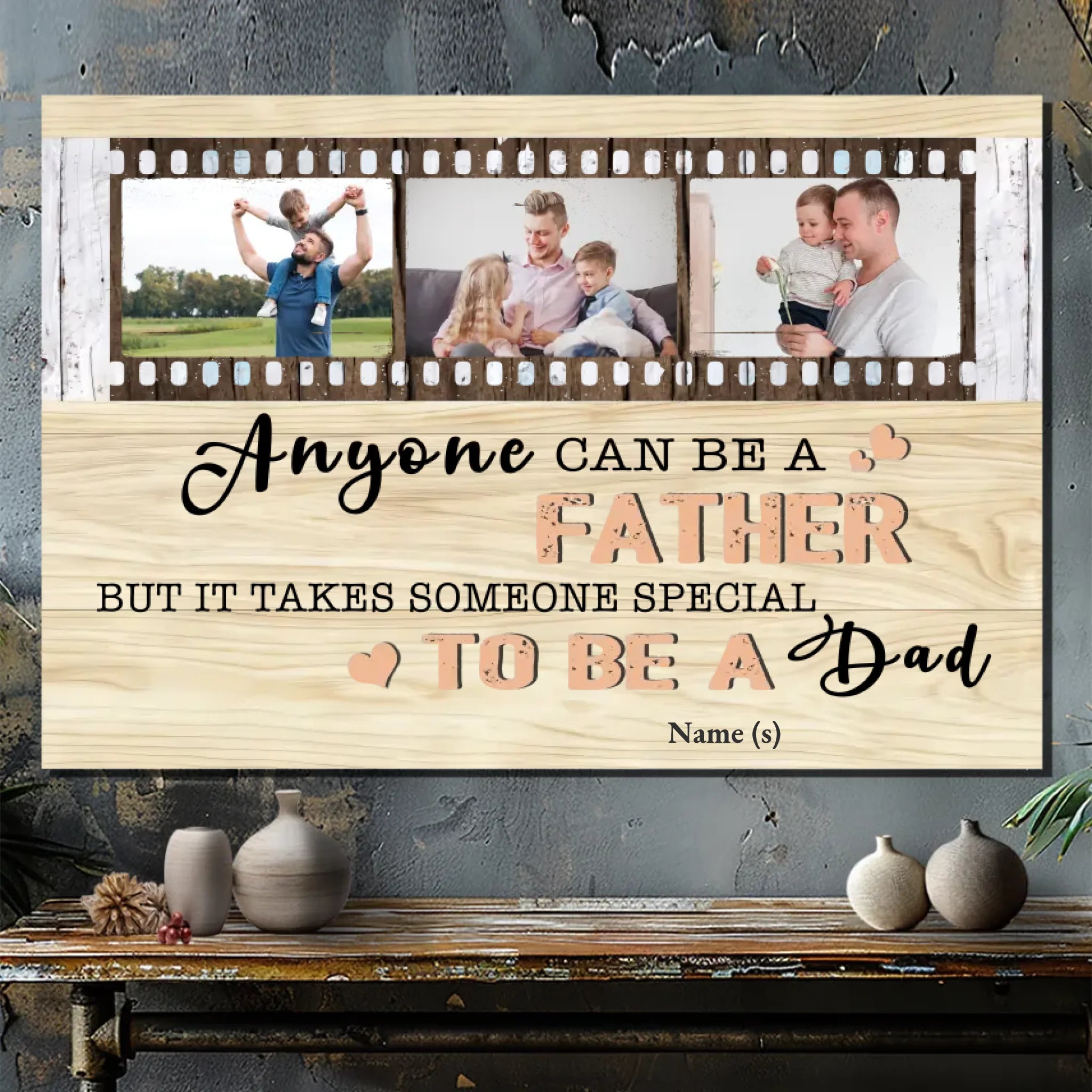 Custom Canvas Painting of Great Dad – Perfect Gift for Dads | 89Prints