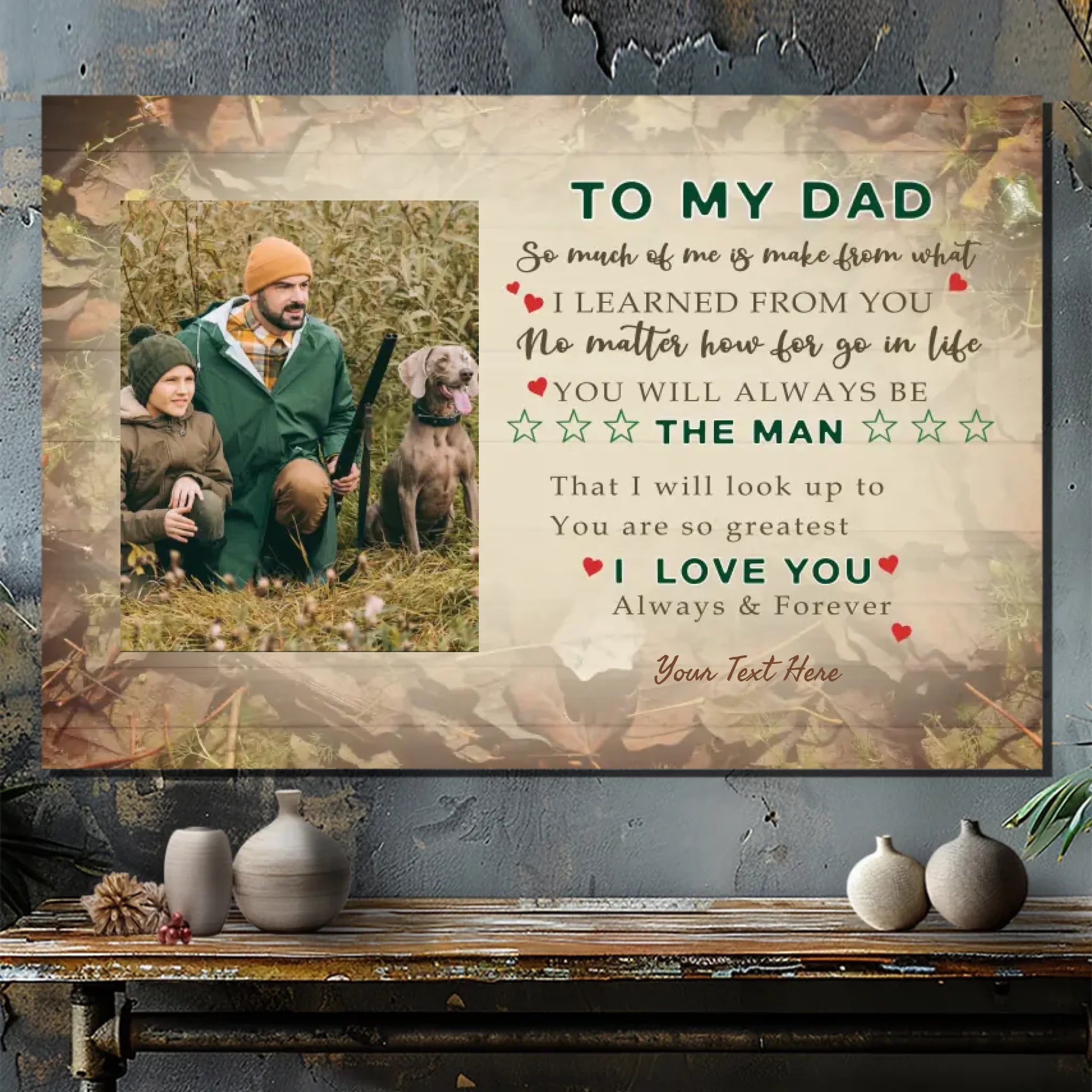 Personalized Canvas Painting For Dad – A Sincere Gift For Dad | 89Prints