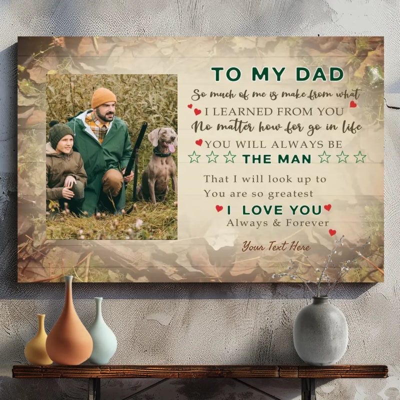 Personalized Canvas Painting For Dad – A Sincere Gift For Dad | 89Prints