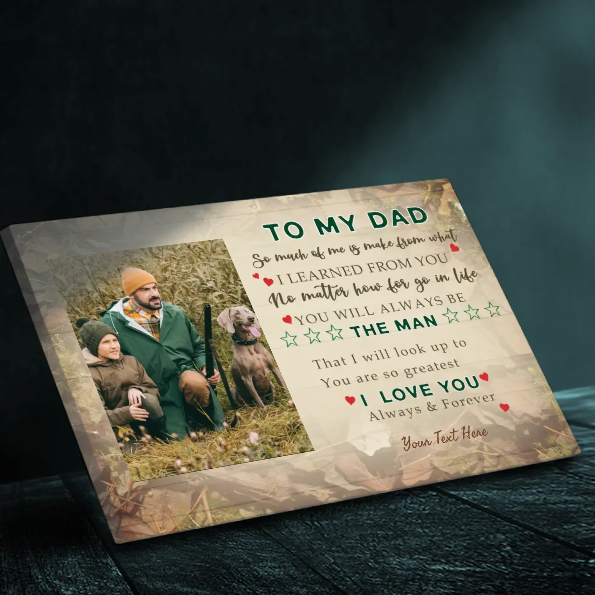 Personalized Canvas Painting For Dad – A Sincere Gift For Dad | 89Prints