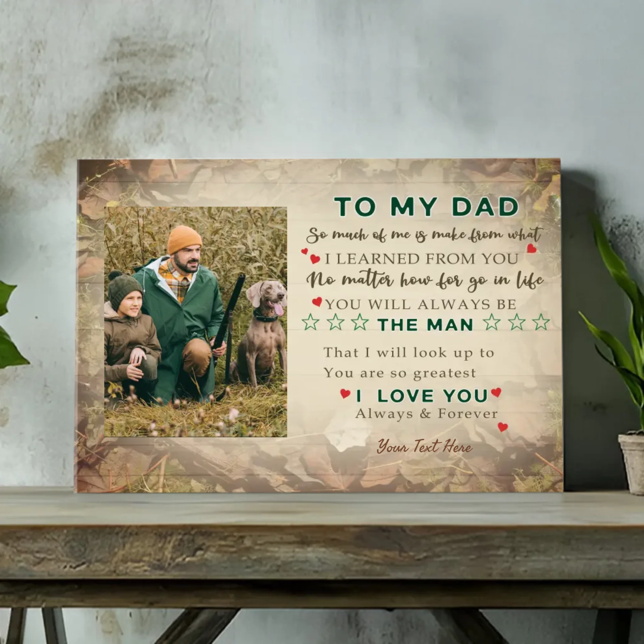 Personalized Canvas Painting For Dad – A Sincere Gift For Dad | 89Prints