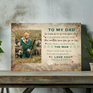 Personalized Canvas Painting For Dad – A Sincere Gift For Dad | 89Prints