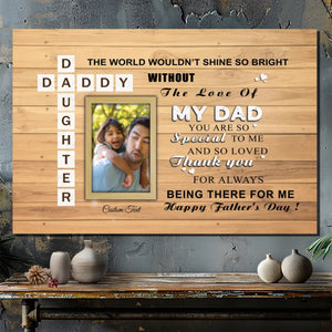 Custom Canvas for Dad – Show Dad How Special He Is With a Personalized Photo