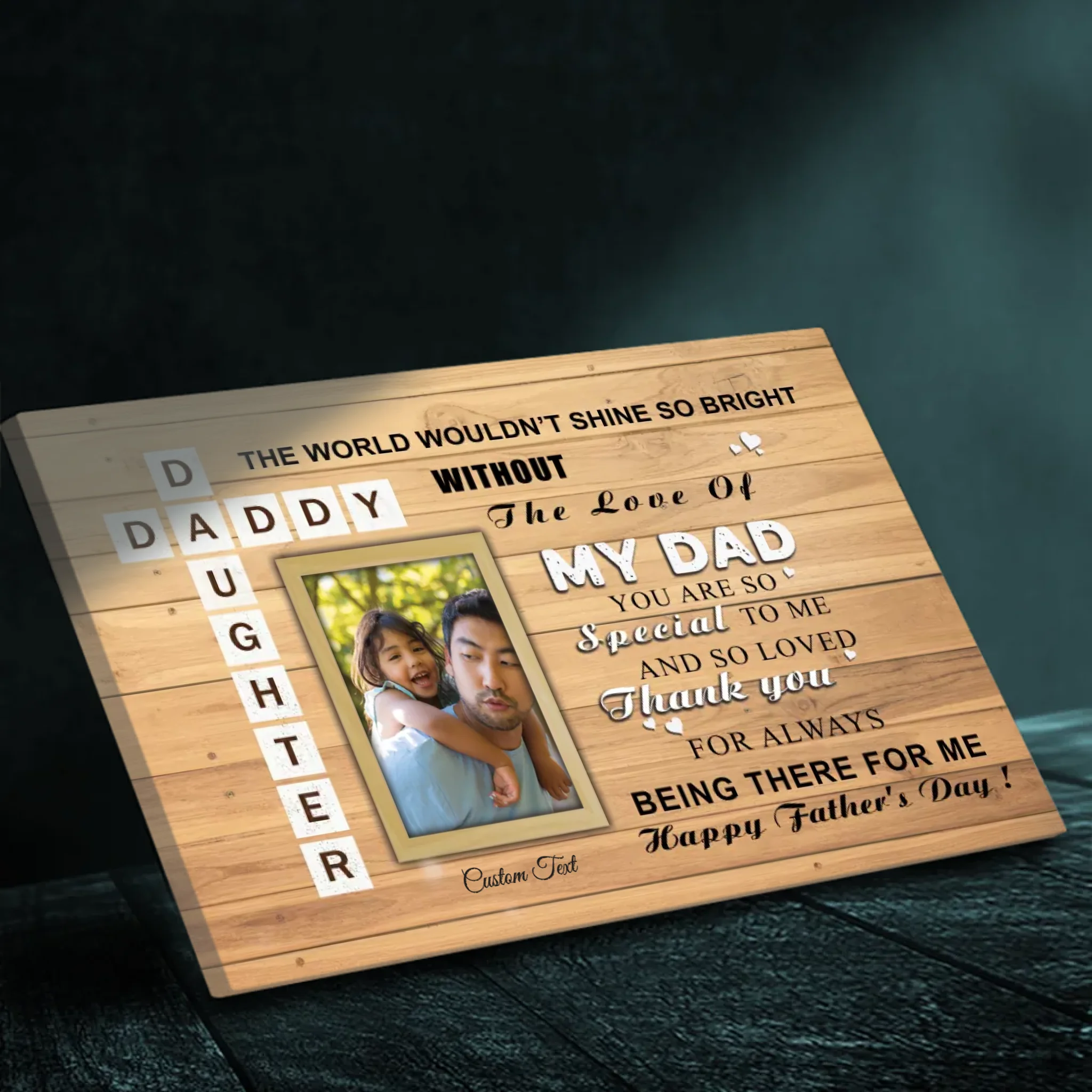 Custom Canvas for Dad – Show Dad How Special He Is With a Personalized Photo