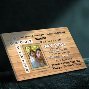 Custom Canvas for Dad – Show Dad How Special He Is With a Personalized Photo