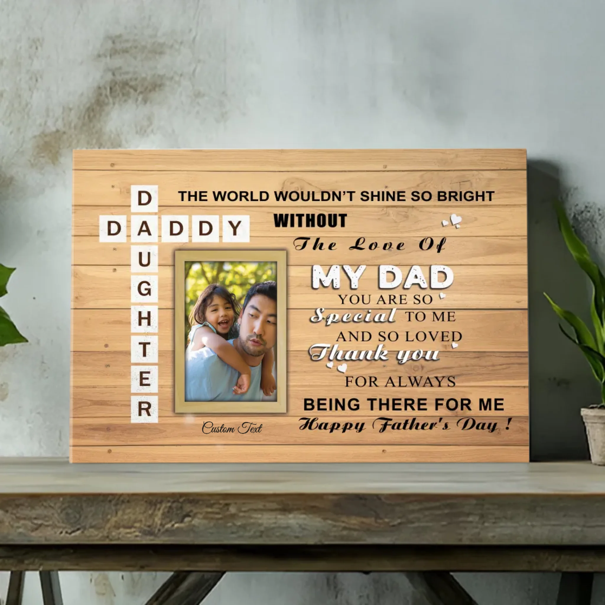 Custom Canvas for Dad – Show Dad How Special He Is With a Personalized Photo