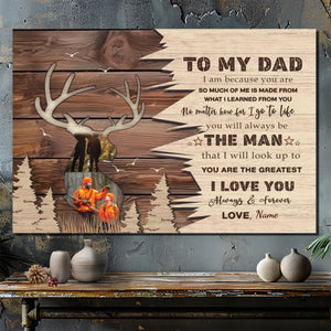 Celebrate Dad with Custom Photos & Heartfelt Message -The best man | 89Prints