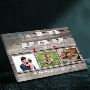 Customizable Canvas Art for Dad – The Man, The Myth, The Legend
