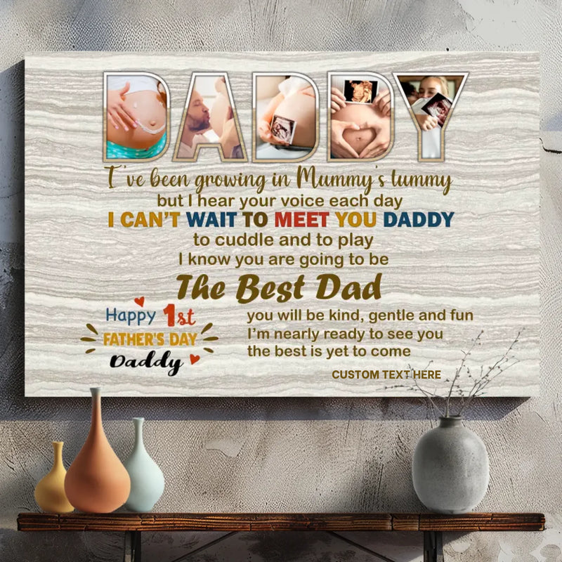Celebrate Dad's First Father's Day: Custom Canvas 1 | 89Prints