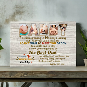 Celebrate Dad's First Father's Day: Custom Canvas 1 | 89Prints